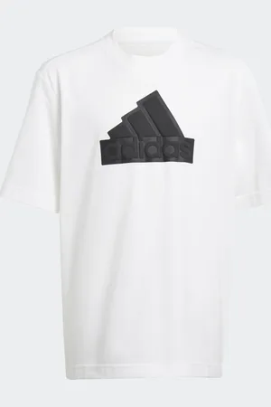adidas Playera Future Icons Logo Piqué Blanco - Niño
