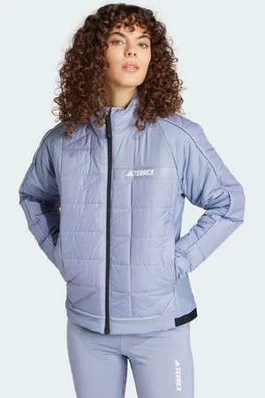 adidas Chamarra Térmica Terrex Multi Insulation Plata Violeta - Mujer