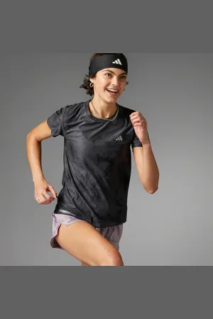 adidas Playera Ultimate Manga Larga Estampada Carbon - Mujer