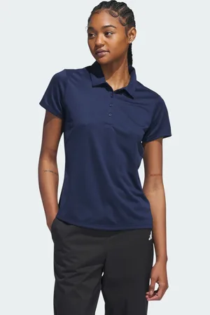 adidas Playera Polo Manga Corta Solid Performance Mujer Collegiate Azul - Mujer