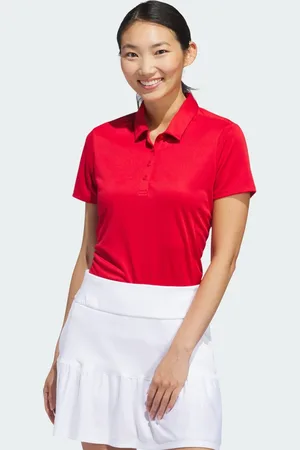 adidas Playera Polo Manga Corta Solid Performance Mujer Collegiate Rojo - Mujer