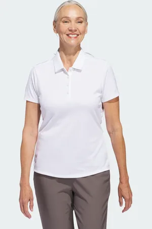 adidas Playera Polo Manga Corta Solid Performance Mujer Blanco - Mujer