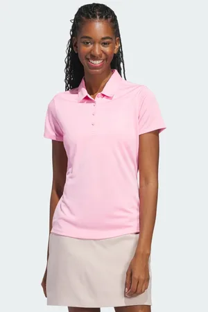 adidas Playera Polo Manga Corta Solid Performance Mujer Light Rosa - Mujer