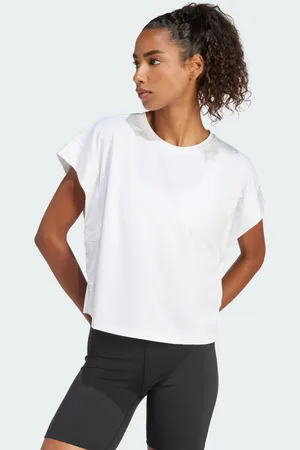 adidas Playera Studio Blanco - Mujer