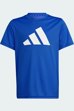 adidas Playera Train Essentials Aeroready Logo Ajuste Clásico Lucid Azul - Niño