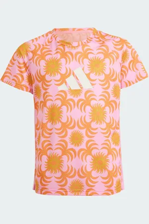 adidas Playera de Entrenamiento x Farm Rio Kids Semi Rosa Glow - Niño