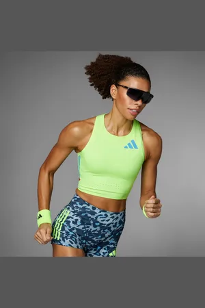 adidas Camiseta Corta Road to Records Lucid Lemon - Mujer