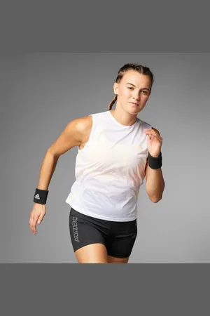 adidas Playera Adizero Running Blanco - Mujer