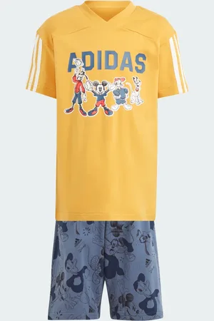 adidas Conjunto de Playera x Disney Mickey Mouse Preloved Amarillo - Niño