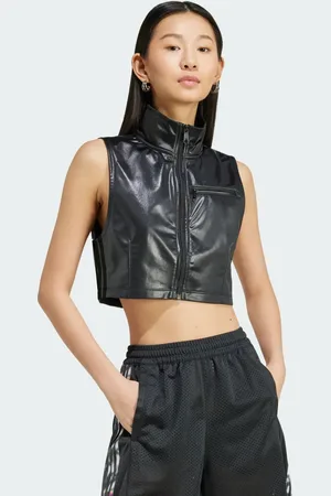 adidas Chamarra Deportiva Pride Sin Mangas Negro - Mujer