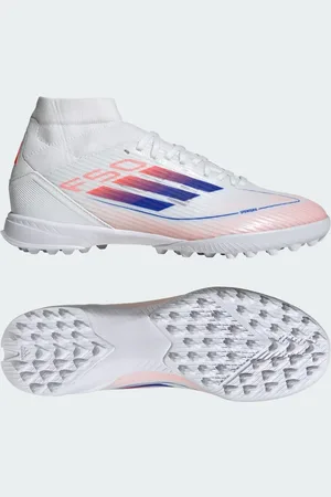 adidas F50 League Pasto Sintético Corte Medio Blanco - Mujer