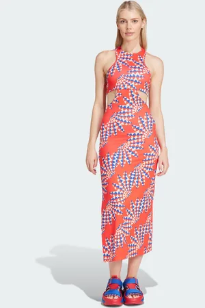 adidas Vestido Premium x Farm Rio Bright Rojo - Mujer