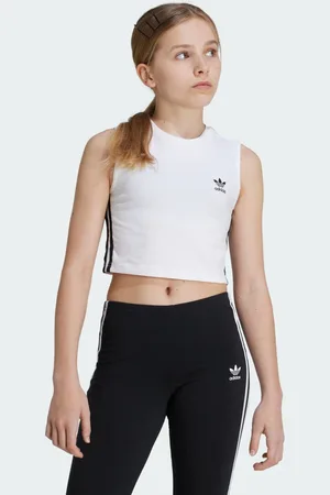 adidas Playera Corta Sin Mangas Adicolor Kids Blanco - Niño
