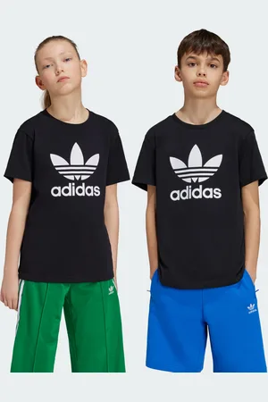 adidas Playera Adicolor Trifolio Kids Negro - Niño