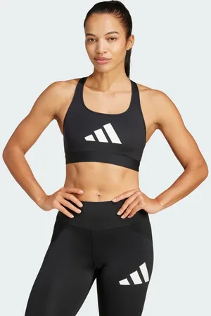 adidas Top Deportivo Powerreact Big Logo Estampado Negro - Mujer
