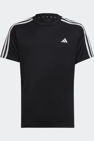 adidas Playera Train Essentials Aeroready 3 Franjas Ajuste Clásico Negro - Niño