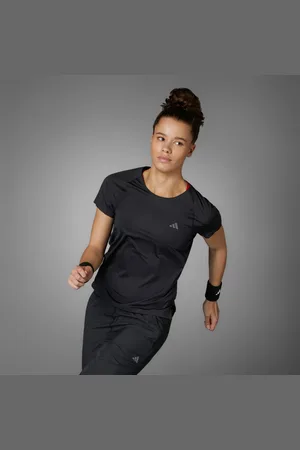 adidas Playera Adizero Running Negro - Mujer