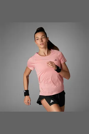 adidas Playera Adizero Running Semi Rosa Spark - Mujer