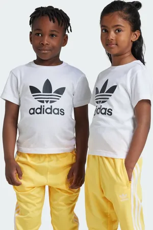 adidas Playera Adicolor Trifolio Niños Blanco - Niño