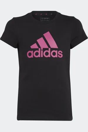 adidas Playera Essentials Logo Grande Algodón Negro - Niño