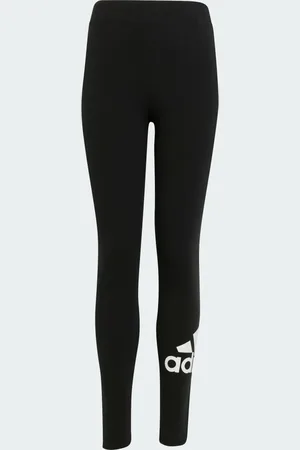 adidas Mallas Essentials Logo Grande Algodón Corte Medio Negro - Niño