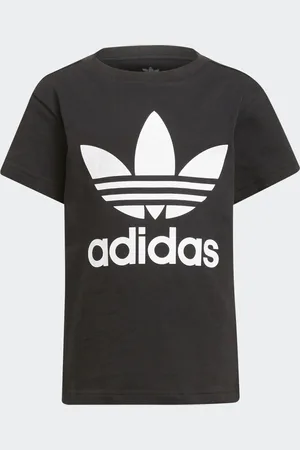 adidas Playera Adicolor Trifolio Negro - Niño