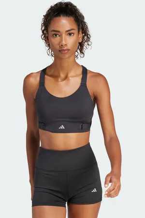 adidas Top Deportivo de Running Fastimpact Luxe Soporte Alto Negro - Mujer