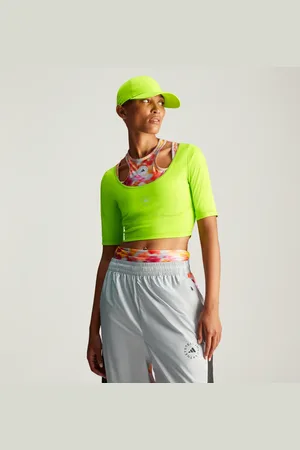 adidas Playera Corta by Stella Mccartney Semi Solar Slime - Mujer