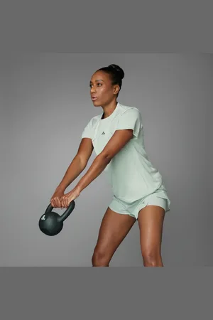 adidas Playera Designed For Training Heat.Rdy Hiit Linen Verde - Mujer