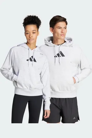 adidas Sudadera Con Gorro All-gym Category Pump Cover Light Gris Gris - Unisex