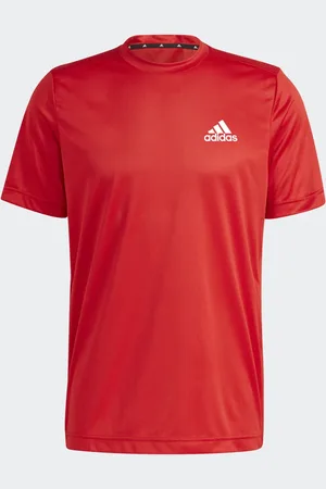 adidas Playera Aeroready Designed To Move Sport Scarlet - Hombre