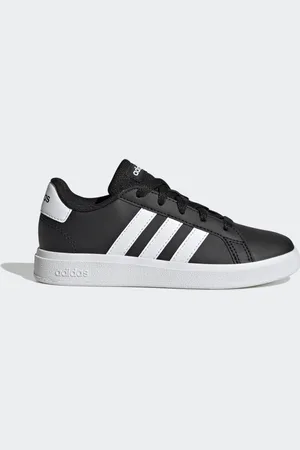 adidas Tenis Grand Court Lifestyle Para Tenis Con Cordones Negro - Niño