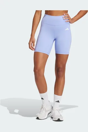 adidas Mallas Cortas Optime Essentials Stash Pocket 7 Pulgadas Azul Spark - Mujer