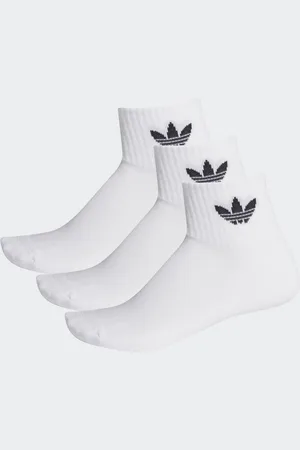 adidas Calcetines Clásicos de Altura Media 3 Pares Blanco