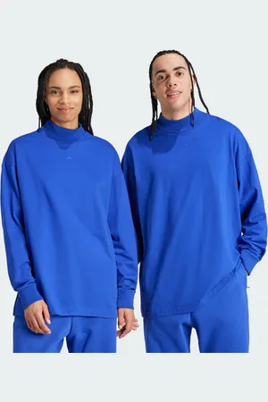 adidas Playera Basketball Manga Larga (Unisex) Lucid Azul - Unisex