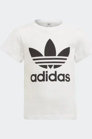 adidas Playera Adicolor Trifolio Blanco - Niño