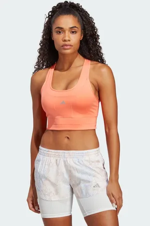 adidas Top Deportivo de Running Con Bolsillos Soporte Medio Coral Fusion - Mujer