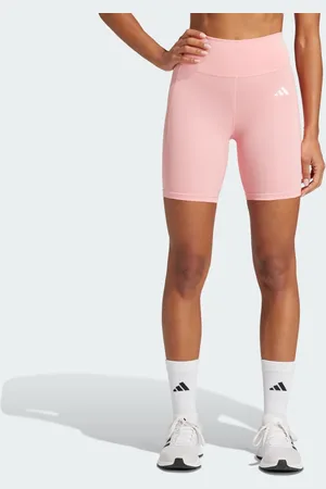 adidas Mallas Cortas Optime Essentials Stash Pocket 7 Pulgadas Semi Rosa Spark - Mujer