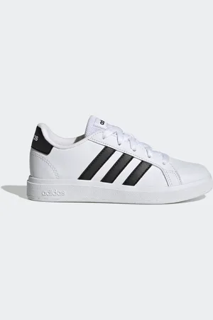 adidas Tenis Grand Court Lifestyle Para Tenis Con Cordones Blanco - Niño