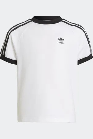 adidas Playera Adicolor 3 Franjas Blanco - Niño