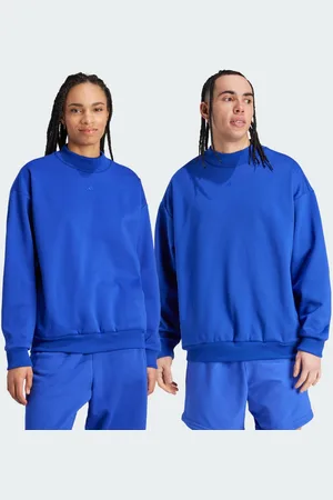 adidas Sudadera Basketball 001_ Cuello Redondo Lucid Azul - Unisex