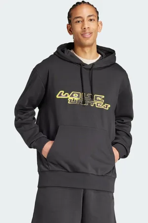 adidas Sudadera Con Gorro Pride All Szn Tela French Terry Negro - Hombre