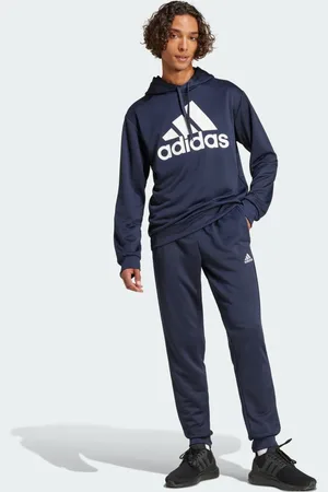 adidas Conjunto Sudadera Con Gorro Sportswear Felpa Francesa Semi Lucid Azul - Hombre