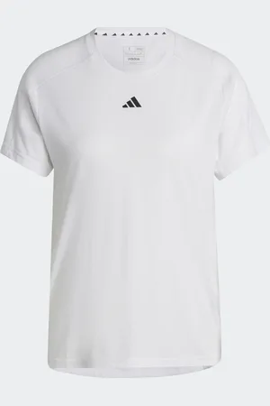 adidas Playera Aeroready Train Essentials Minimal Branding Cuello Redondo Blanco - Mujer