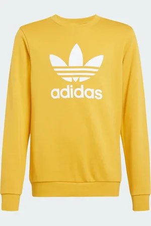 adidas Sudadera Trifolio Cuello Redondo Kids Preloved Amarillo - Niño