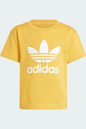 adidas Playera Adicolor Trifolio Niños Preloved Amarillo - Niño