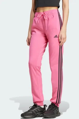 adidas Pants Deportivos Primegreen Essentials Warm-up Ajuste Ceñido Piernas Cónicas 3 Franjas Pulse Magenta - Mujer
