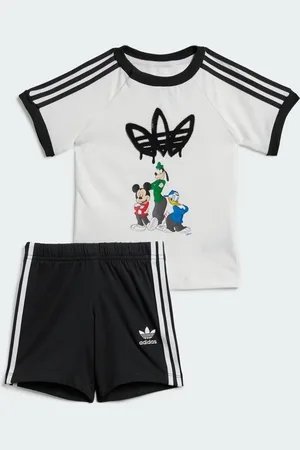 adidas Conjunto de Playera y Shorts x Disney Mickey Mouse Kids Blanco - Niño