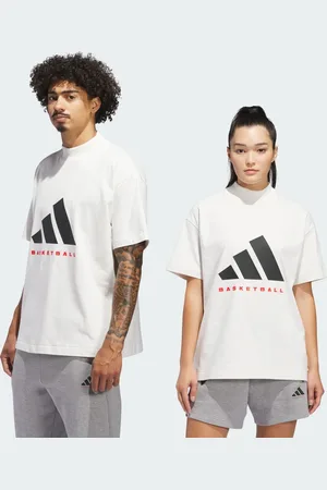adidas Playera Basketball 001_ Blanco - Unisex