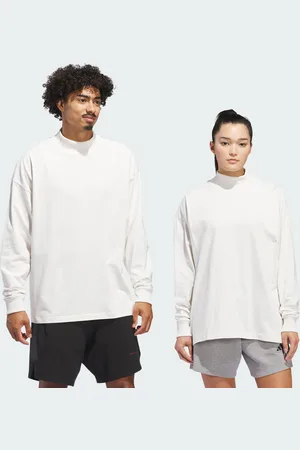 adidas Playera Basketball Manga Larga (Unisex) Blanco - Unisex